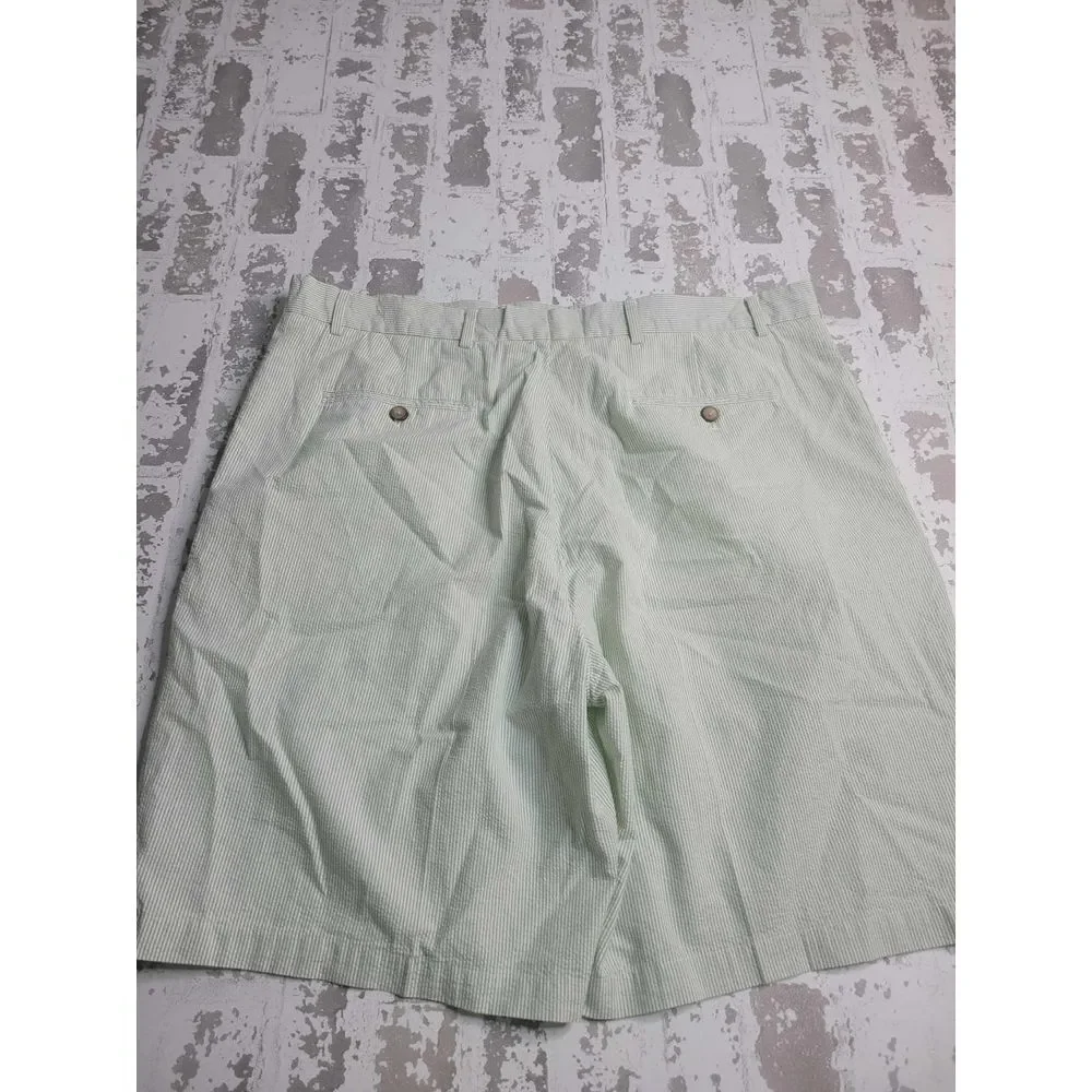 3315 Greg Norman Green‎ Seersucker Shorts Men's 40
